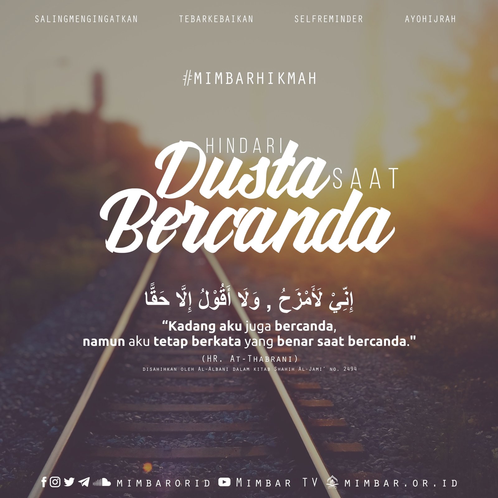 HINDARI DUSTA SAAT BERCANDA