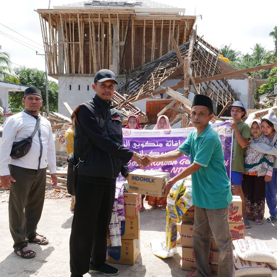 YAYASAN MIMBAR AL - TAUHID PEDULI GEMPA LOMBOK