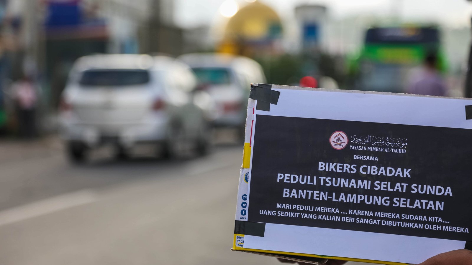 PENGGALANGAN DANA YAYASAN MIMBAR AL-TAUHID BERSAMA KLUB MOTOR UNTUK KORBAN TSUNAMI BANTENG & LAMPUNG SELATAN