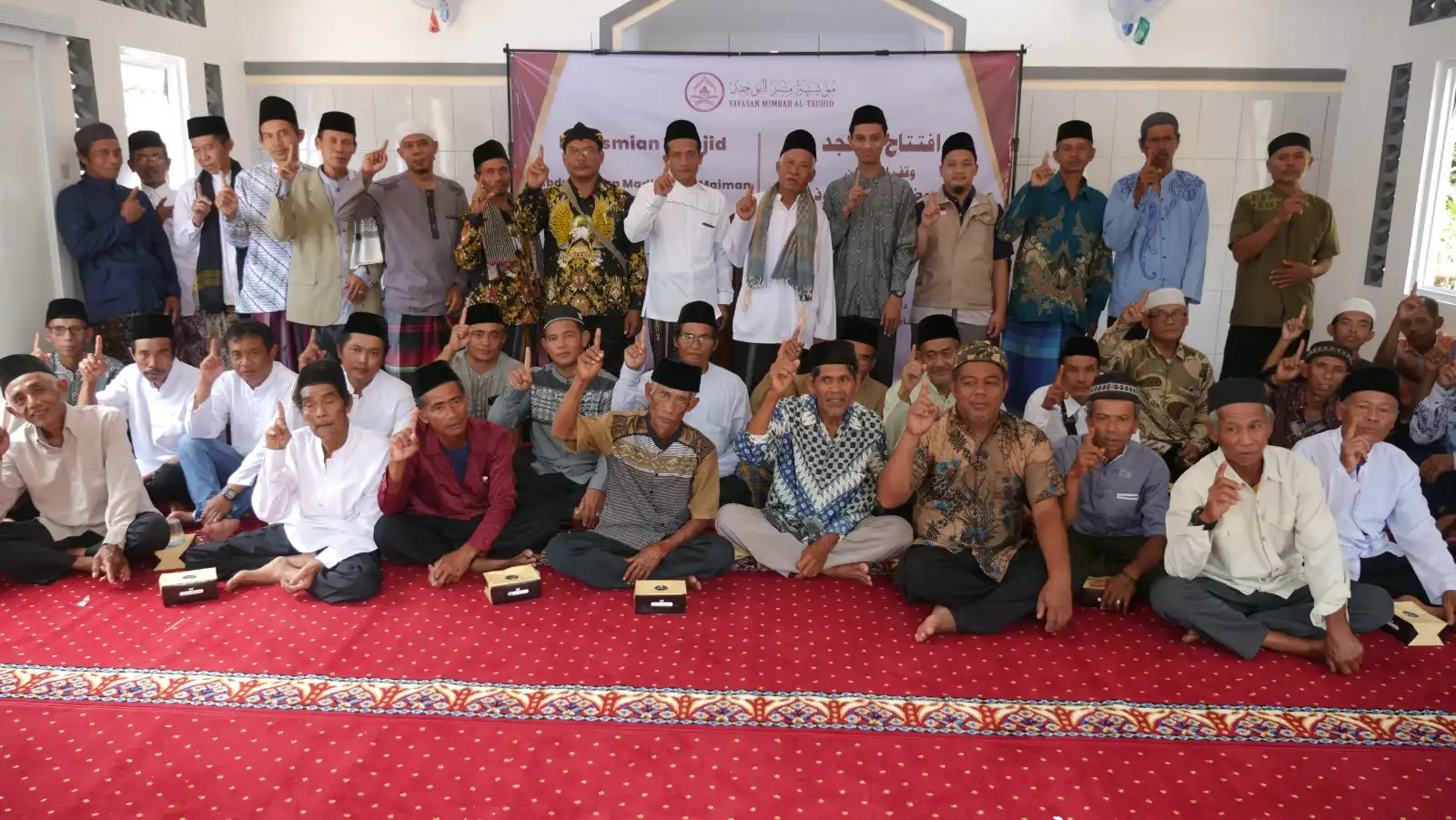 Peresmian Masjid Ke-159 Yayasan Mimbar Al-Tauhid di Sukabumi Resmi Digelar